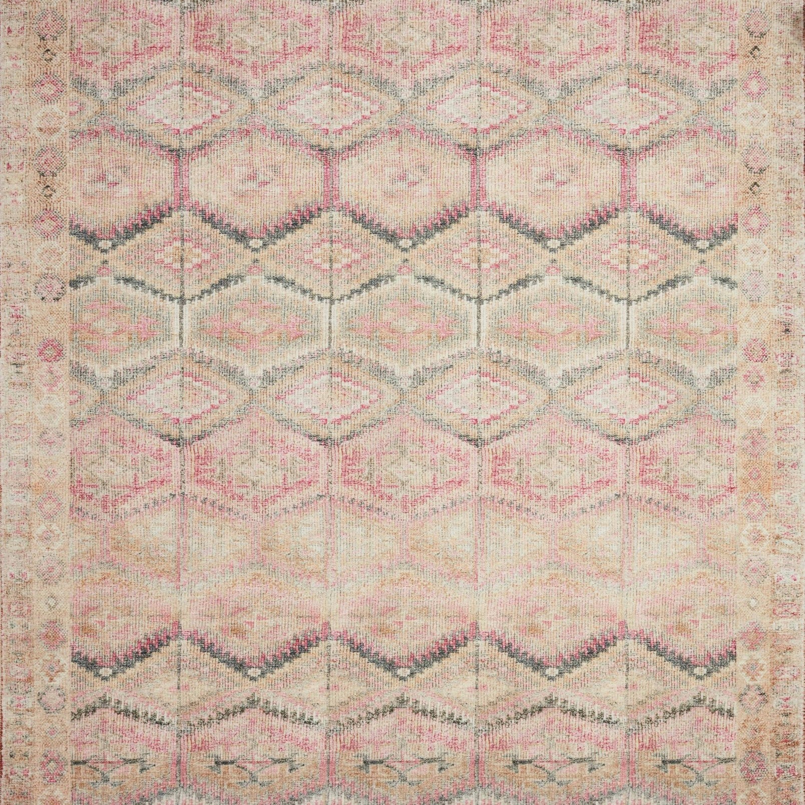 Loloi II Layla Pink / Lagoon Rug