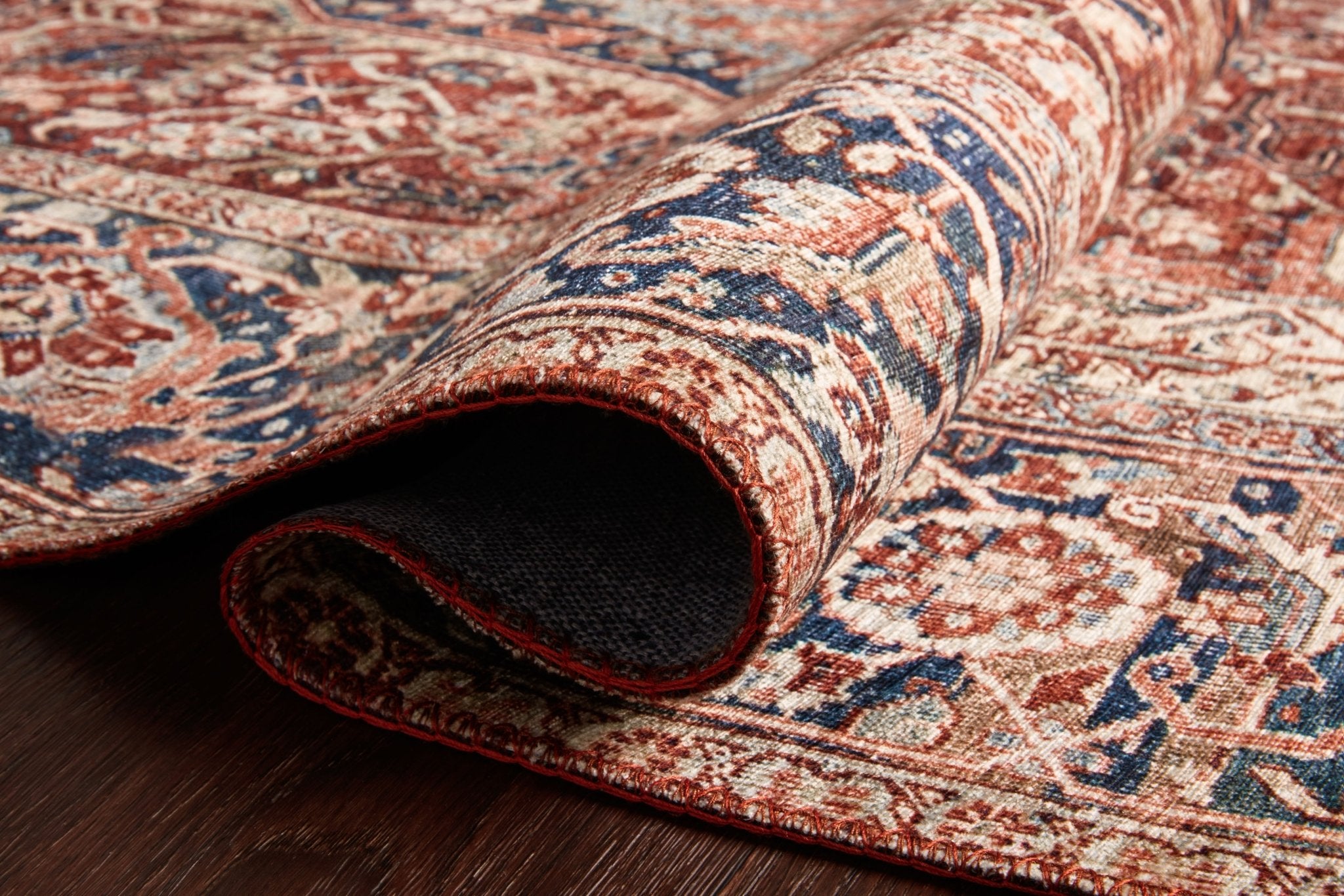 Loloi II Layla Red / Navy Rug