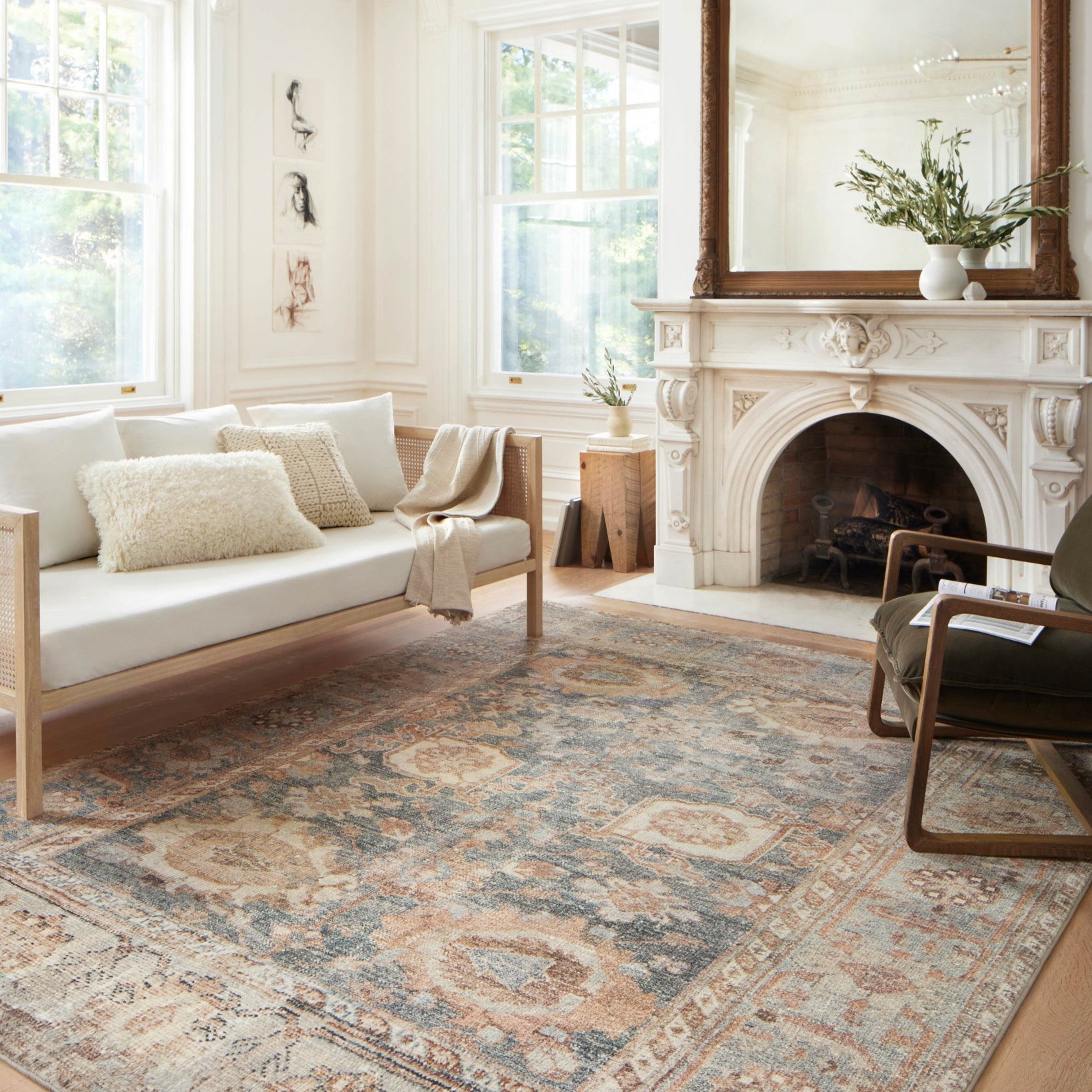 Loloi II Margot Ocean / Spice Rug