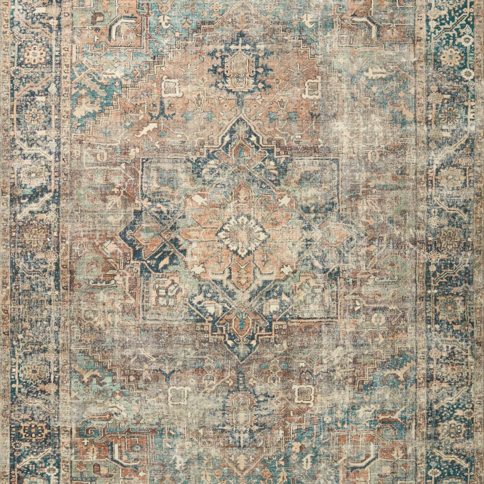 Loloi II Margot Terracotta / Lagoon Rug