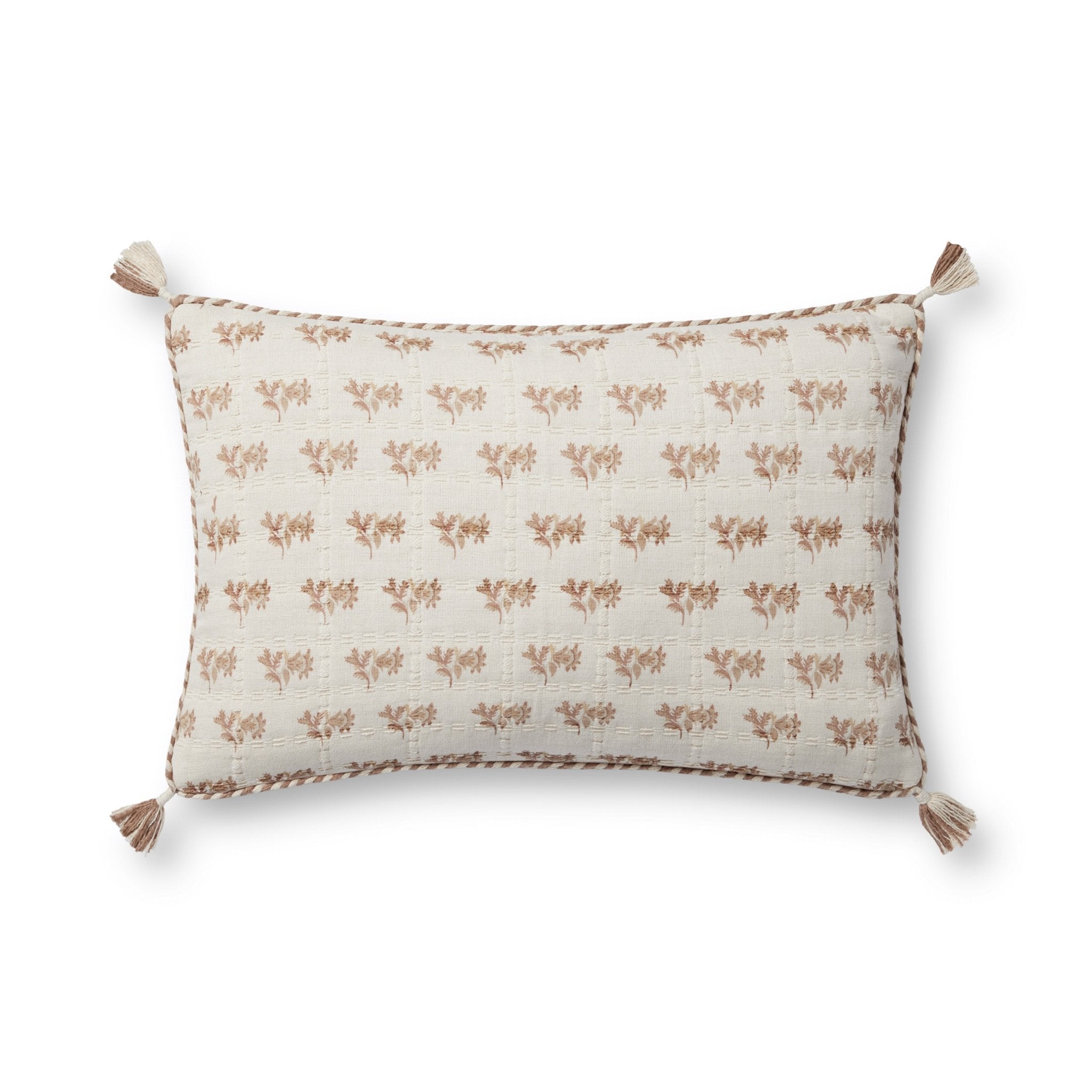 Loloi PLL0117 Blush / Ivory 13'' x 21'' Cover Only Pillow