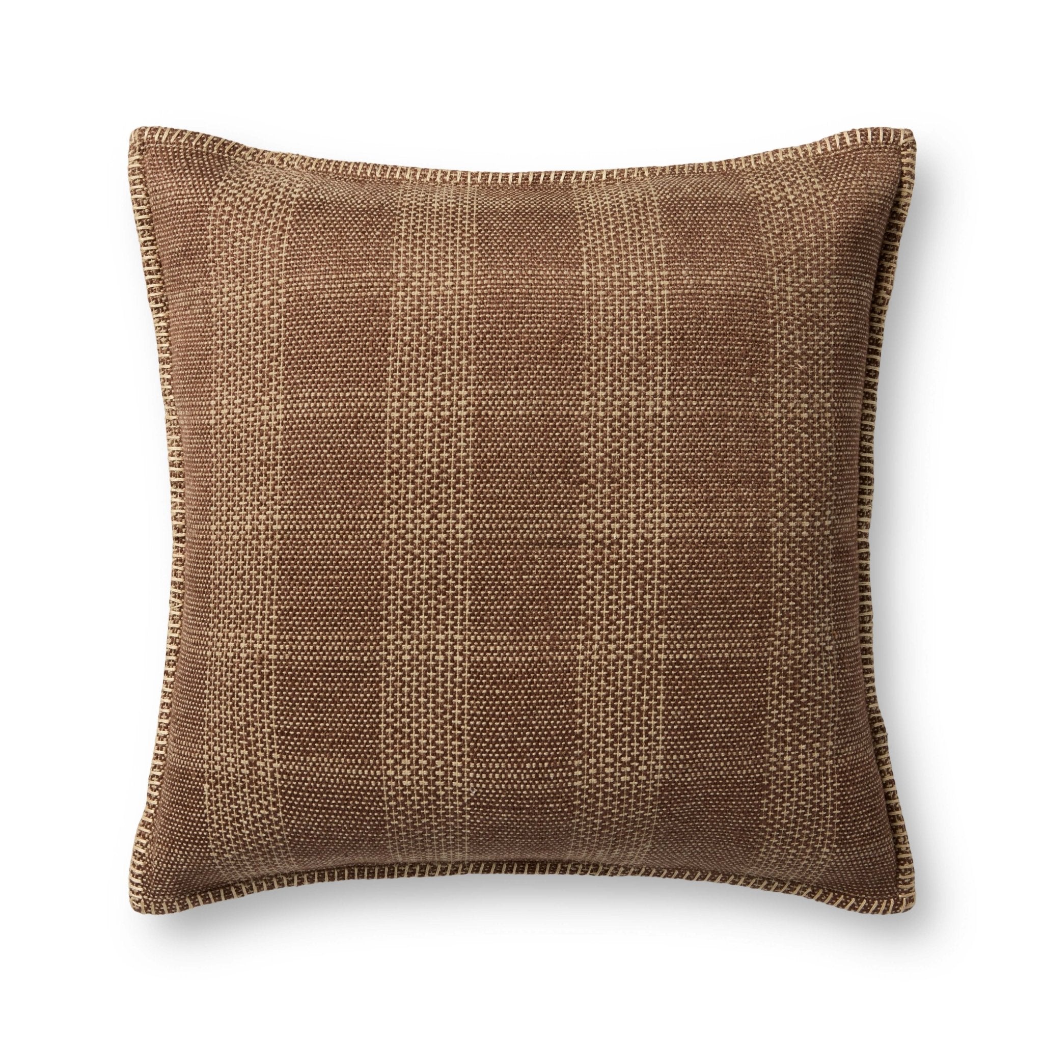 Loloi PLL0132 Brown / Tan 20'' x 20'' Cover Only Pillow