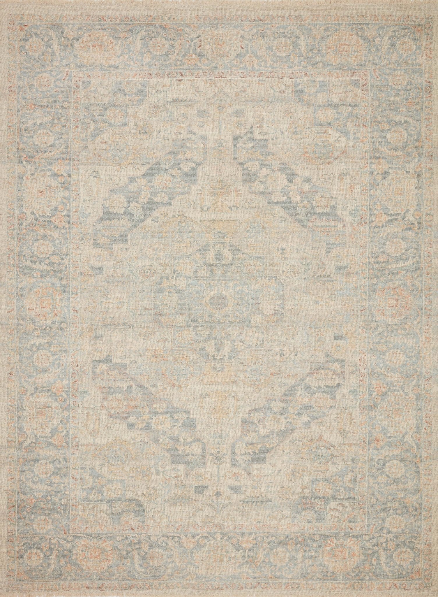 Loloi Priya Bone / Bluestone Rug