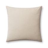 Magnolia Home by Joanna Gaines x Loloi Beatrice PMH0048 Ivory 22'' x 22'' Cover Only Pillow