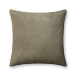 Magnolia Home by Joanna Gaines x Loloi Beatrice PMH0048 Olive 22'' x 22'' Cover Only Pillow