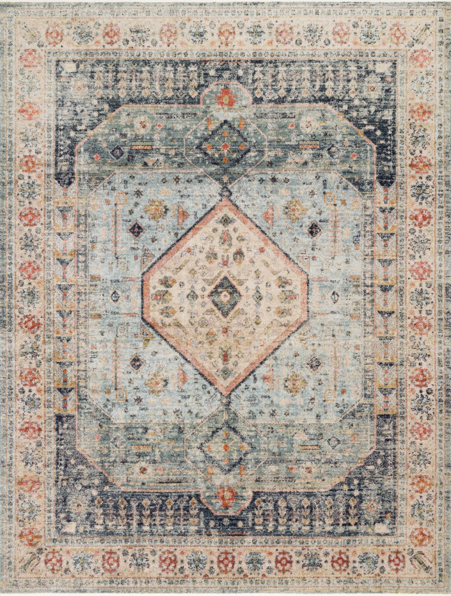 Magnolia Home By Joanna Gaines x Loloi Graham Blue / Antique Rug