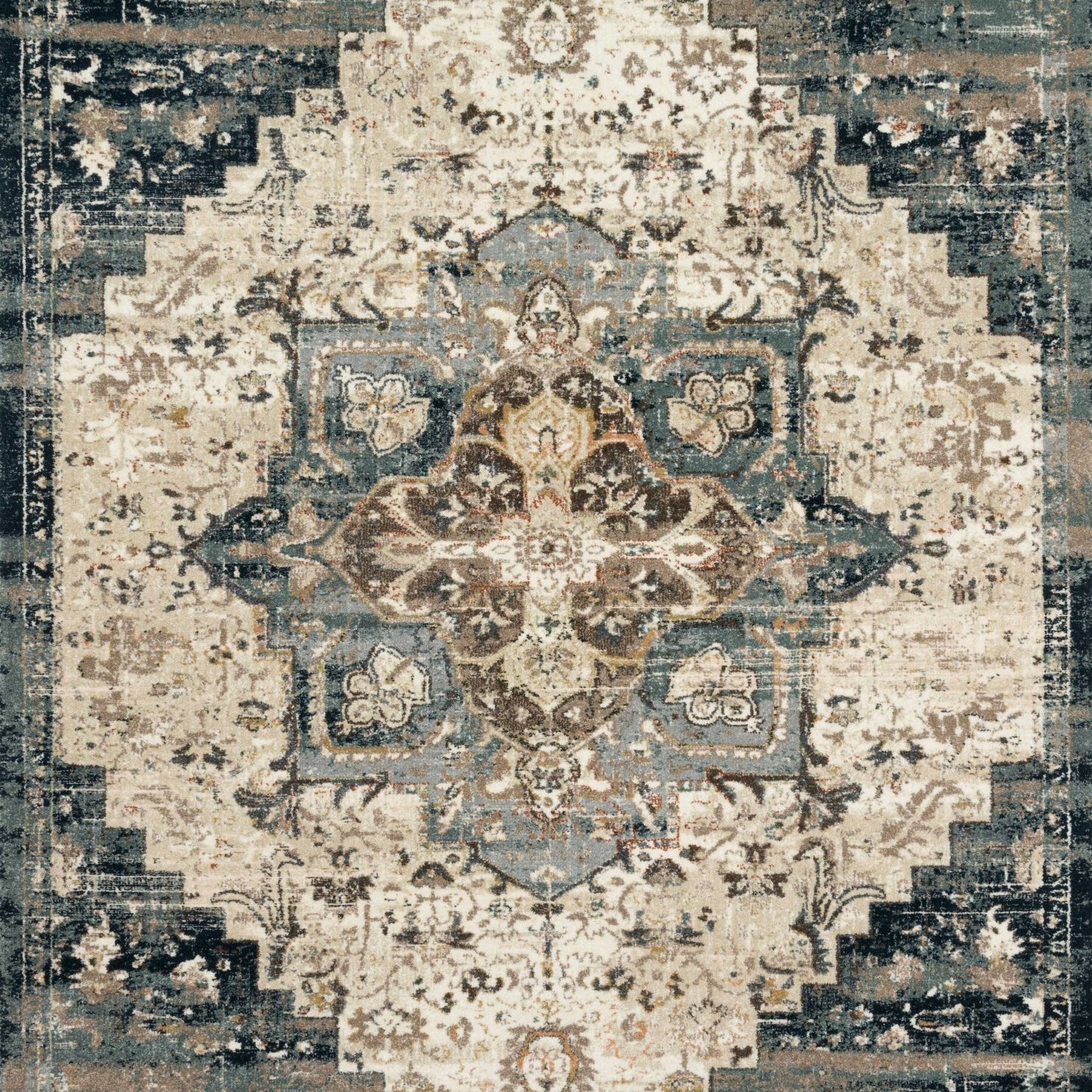 Magnolia Home By Joanna Gaines x Loloi James Taupe / Marine Rug