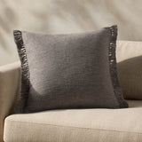 Magnolia Home by Joanna Gaines x Loloi Jett PMH0063 Grey 13'' x 21'' Cover Only Pillow