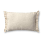 Magnolia Home by Joanna Gaines x Loloi Jett PMH0063 Ivory 13'' x 21'' Cover Only Pillow