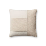 Magnolia Home by Joanna Gaines x Loloi Leslie PMH0060 Ivory 18'' x 18'' Cover Only Pillow