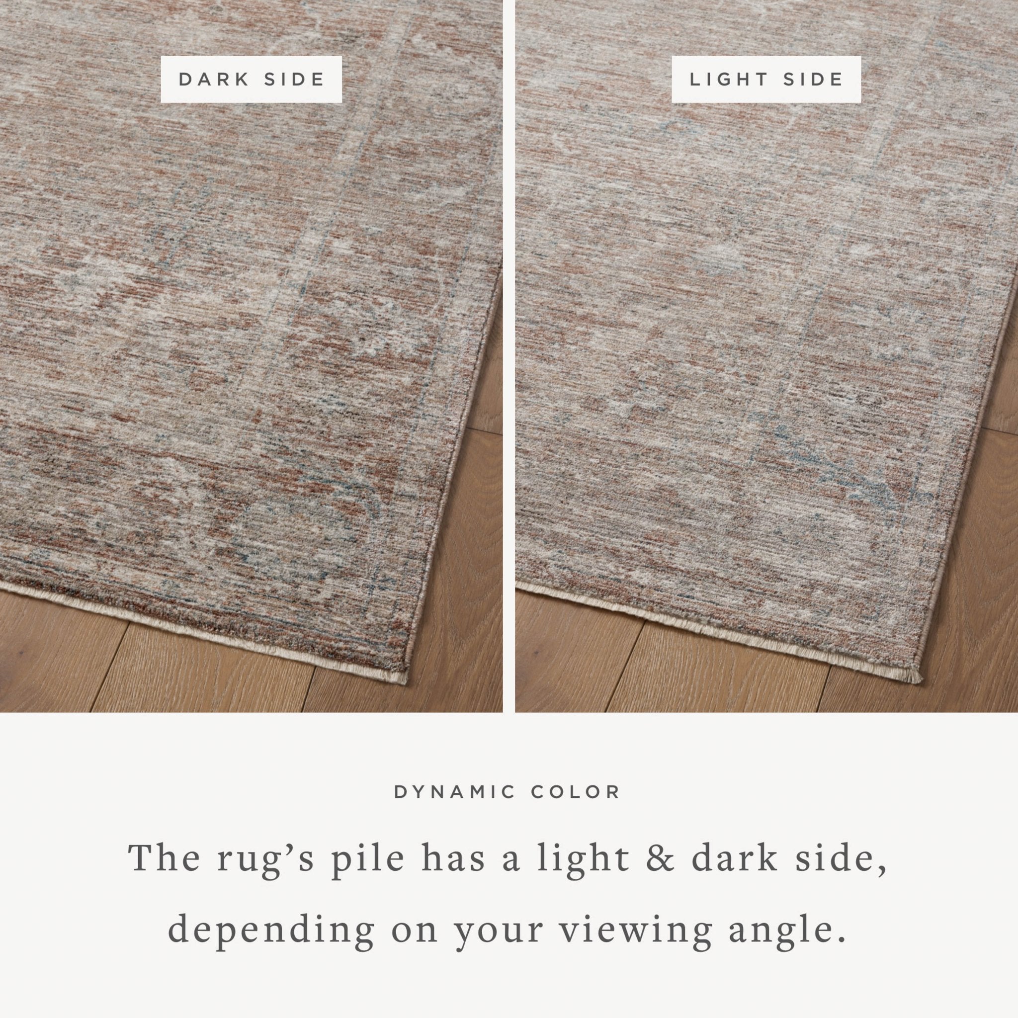 Magnolia Home by Joanna Gaines x Loloi Millie Brick / Fog Rug