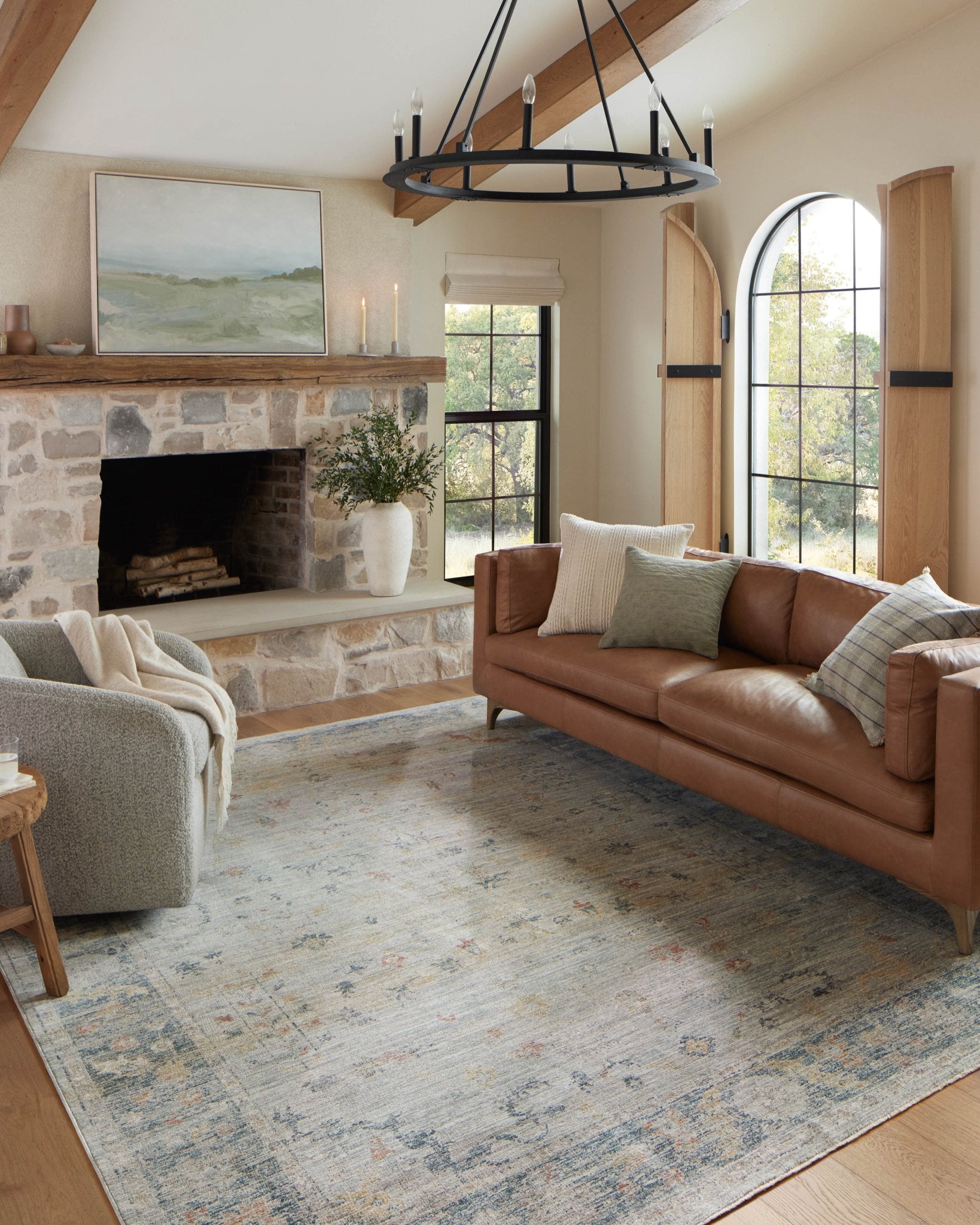 Magnolia Home by Joanna Gaines x Loloi Millie Slate / Multi Rug