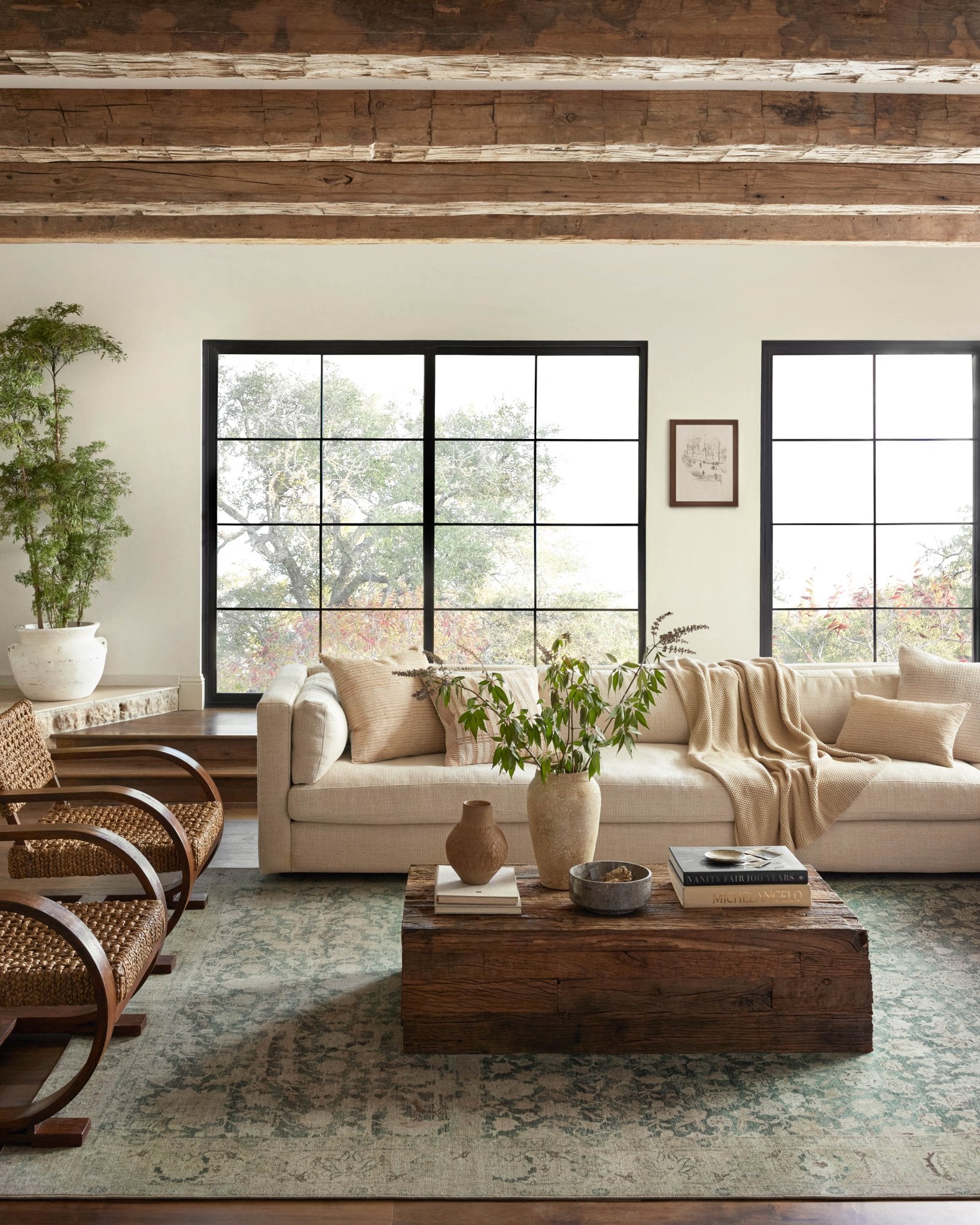 Magnolia Home by Joanna Gaines x Loloi Sinclair Jade / Sand Rug