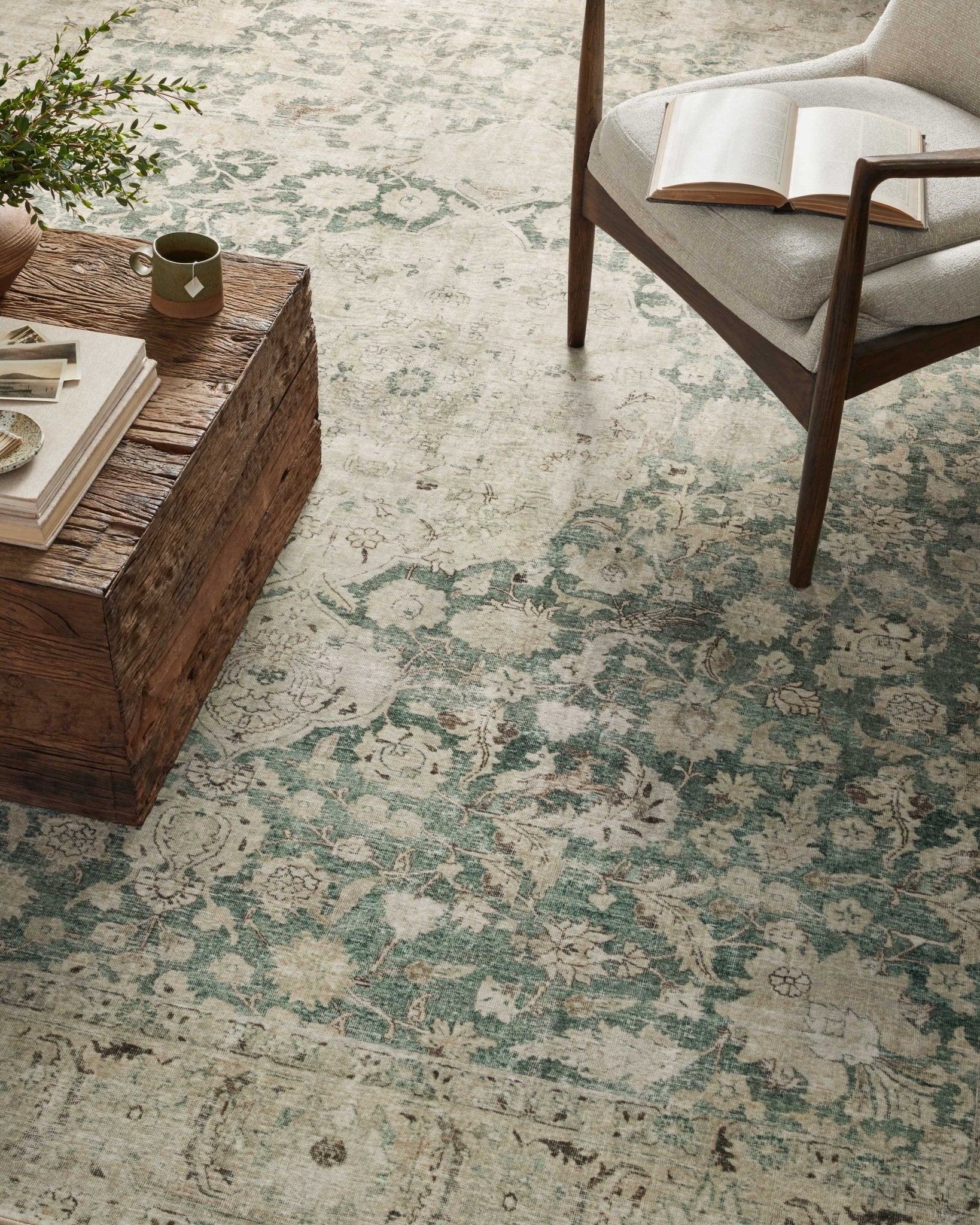 Magnolia Home by Joanna Gaines x Loloi Sinclair Jade / Sand Rug