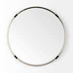 Misty Small Round Gold Metal Wall Mirror