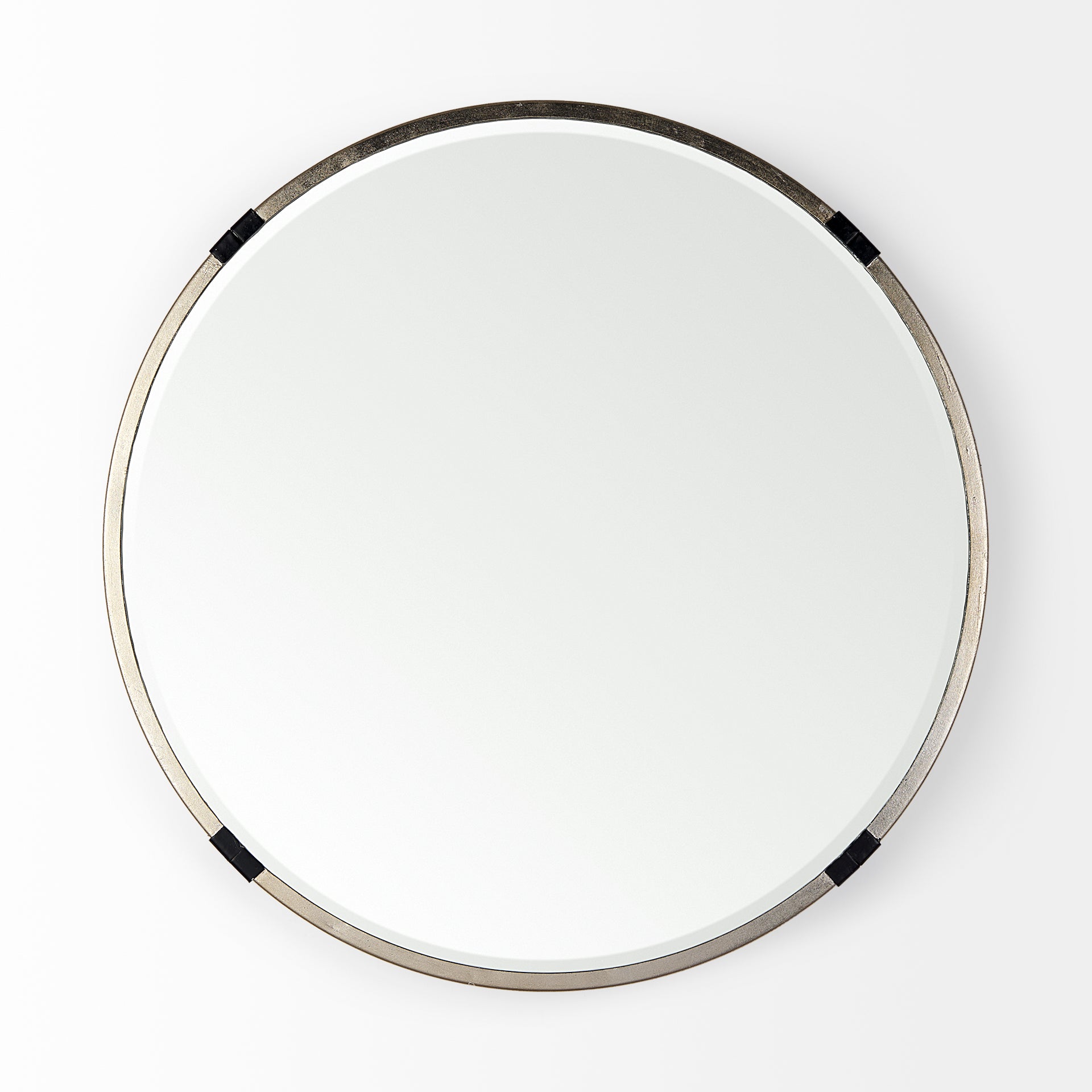 Misty Small Round Gold Metal Wall Mirror