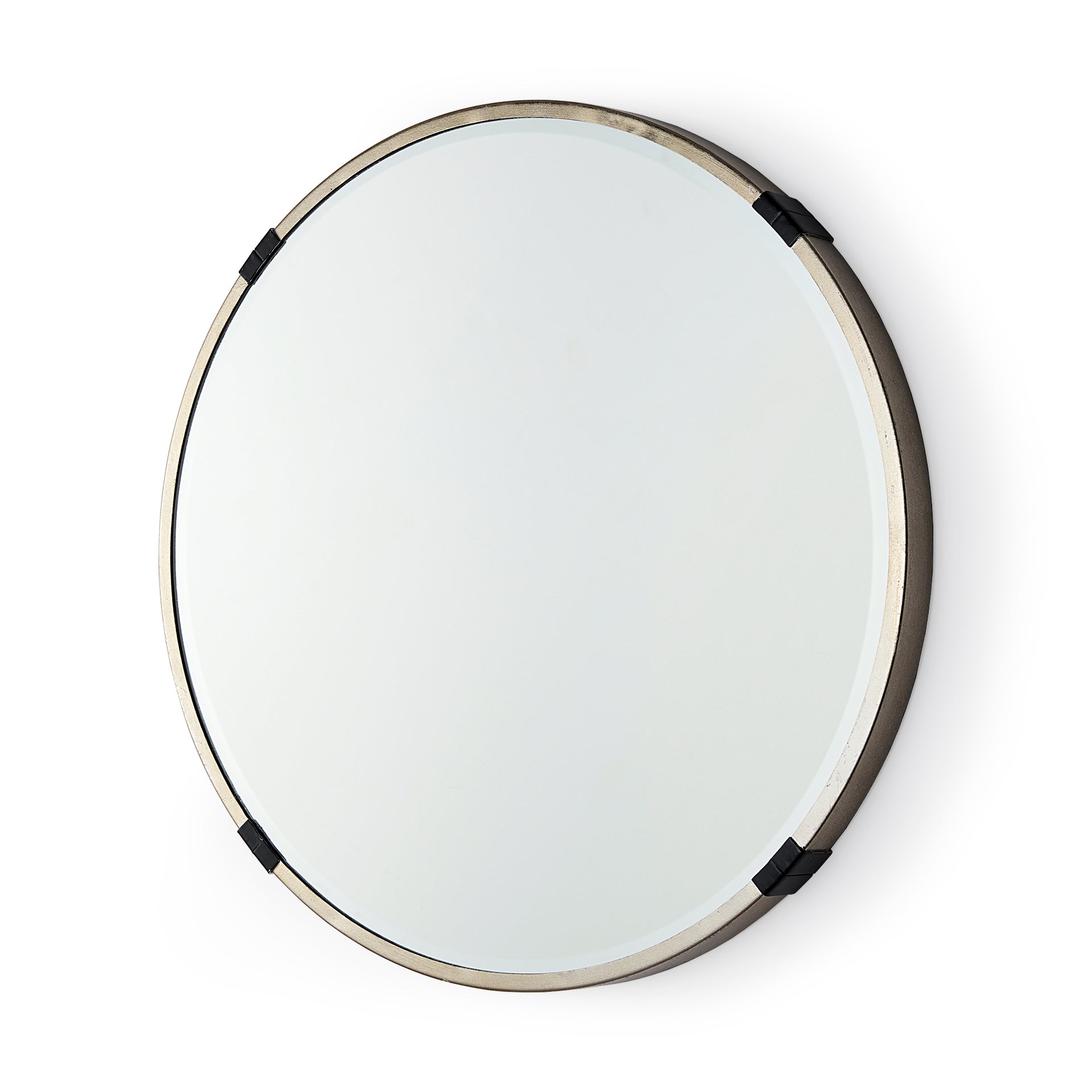 Misty Small Round Gold Metal Wall Mirror