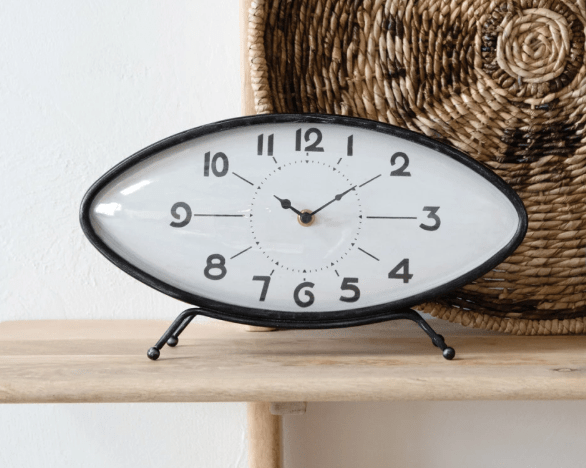 Morgan Metal Mantel Clock