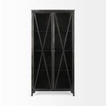 Peter Black Metal Display Cabinet with Glass Doors