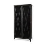 Peter Black Metal Display Cabinet with Glass Doors