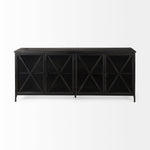 Peter Black Metal Sideboard with Glass Doors