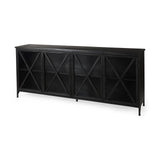 Peter Black Metal Sideboard with Glass Doors