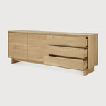 Wave Solid Wood Sideboard Storage Cabinet