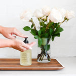 Rose Essential Oil Hand Soap in Glass Bottle