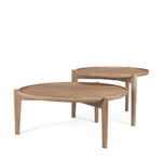 Round Wood Nesting Coffee Tables