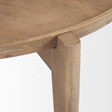 Round Wood Nesting Coffee Tables