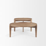 Round Wood Nesting Coffee Tables