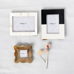 Scalloped 3x3 Resin Picture Frame