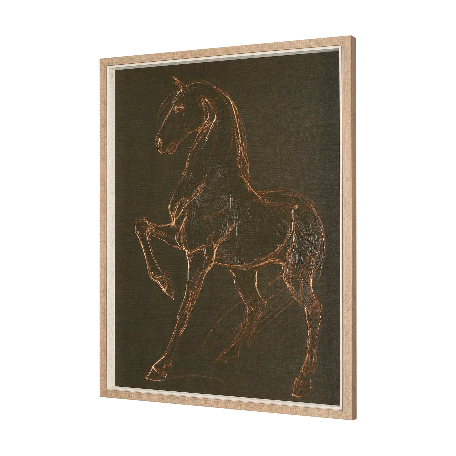 Sketched Stallion II Framed Wall Art