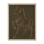 Sketched Stallion II Framed Wall Art