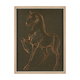 Sketched Stallion II Framed Wall Art